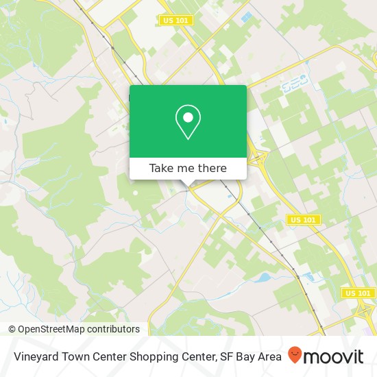 Vineyard Town Center Shopping Center map