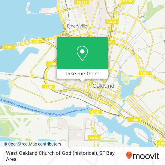 West Oakland Church of God (historical) map