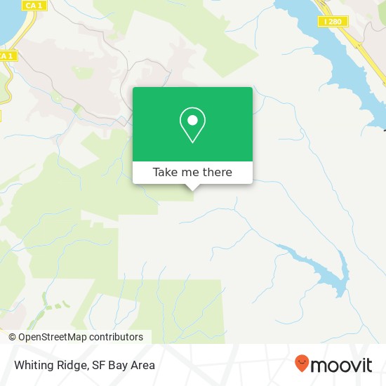 Whiting Ridge map