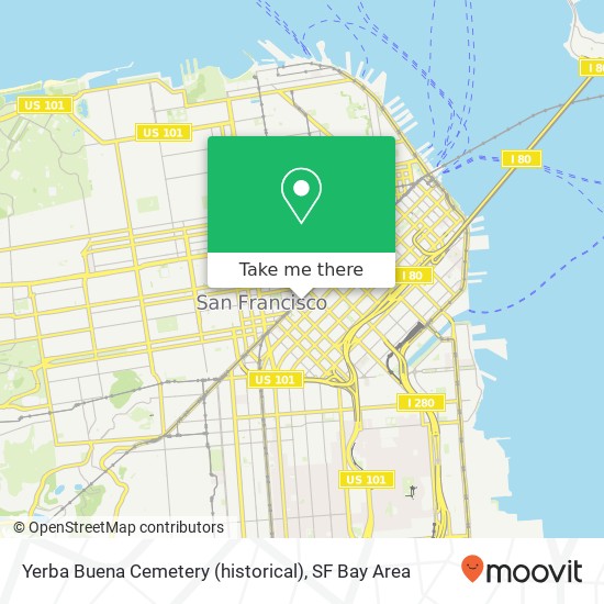 Yerba Buena Cemetery (historical) map