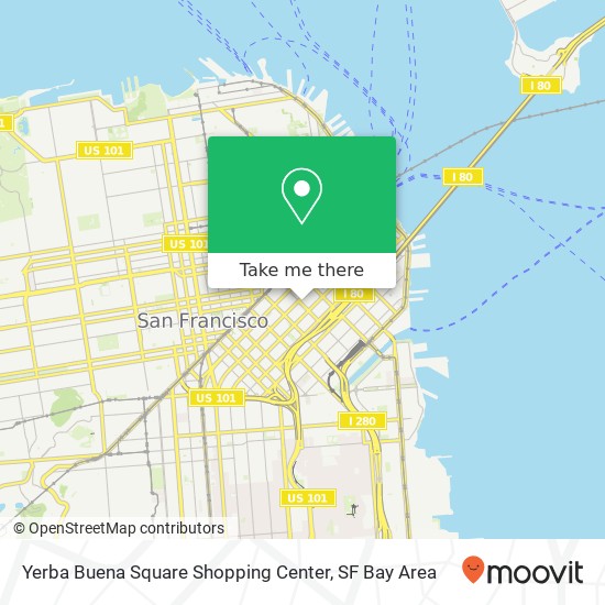 Yerba Buena Square Shopping Center map