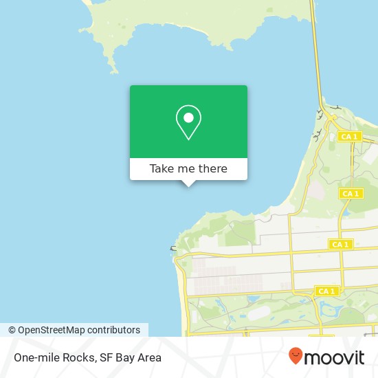 Mapa de One-mile Rocks