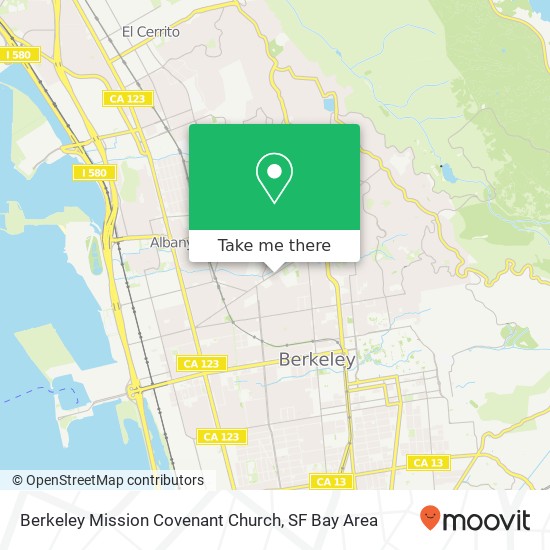 Berkeley Mission Covenant Church map