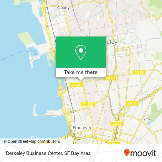 Berkeley Business Center map