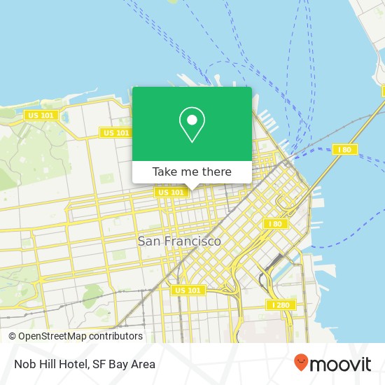 Mapa de Nob Hill Hotel