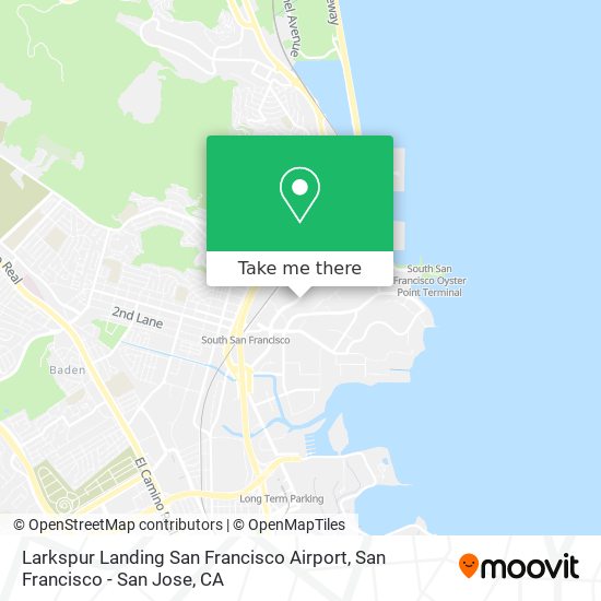Mapa de Larkspur Landing San Francisco Airport
