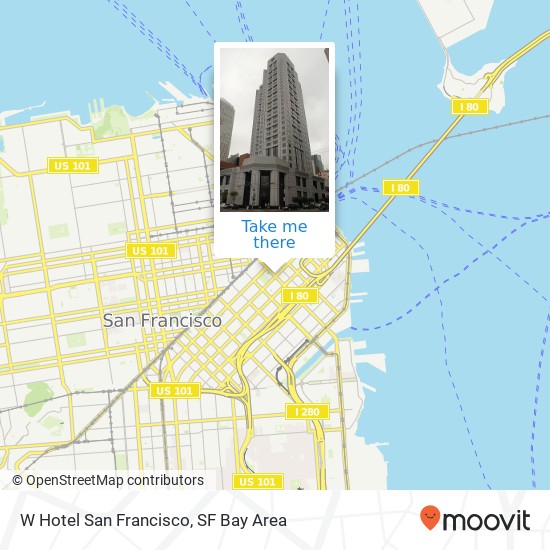 W Hotel San Francisco map