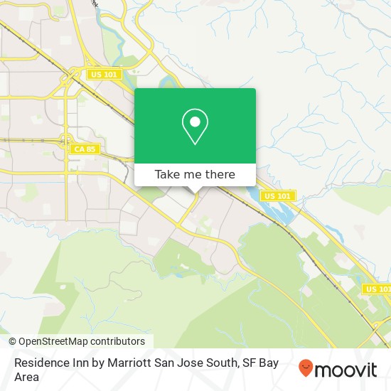 Mapa de Residence Inn by Marriott San Jose South