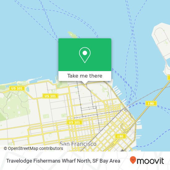 Travelodge Fishermans Wharf North map