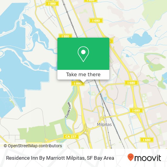 Mapa de Residence Inn By Marriott Milpitas
