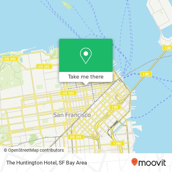 Mapa de The Huntington Hotel