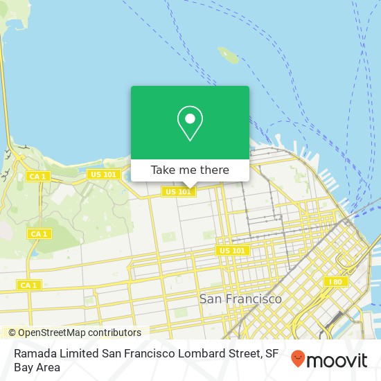 Ramada Limited San Francisco Lombard Street map