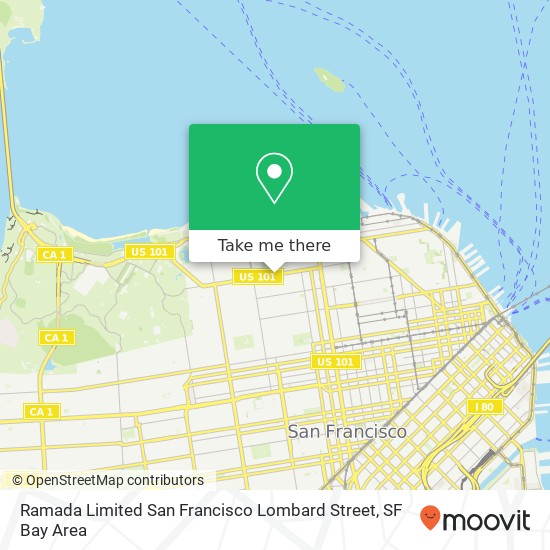 Mapa de Ramada Limited San Francisco Lombard Street