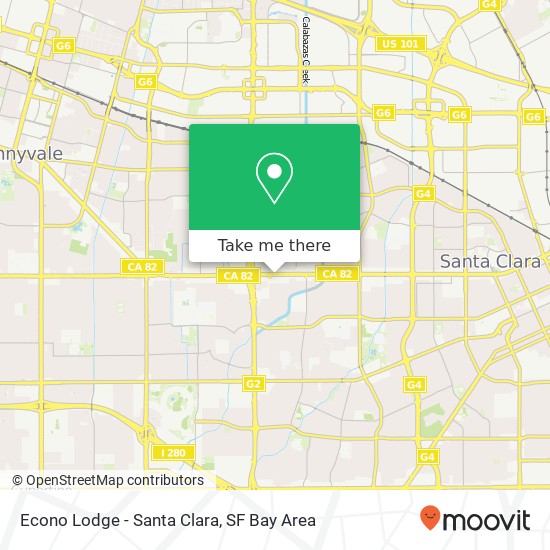 Mapa de Econo Lodge - Santa Clara