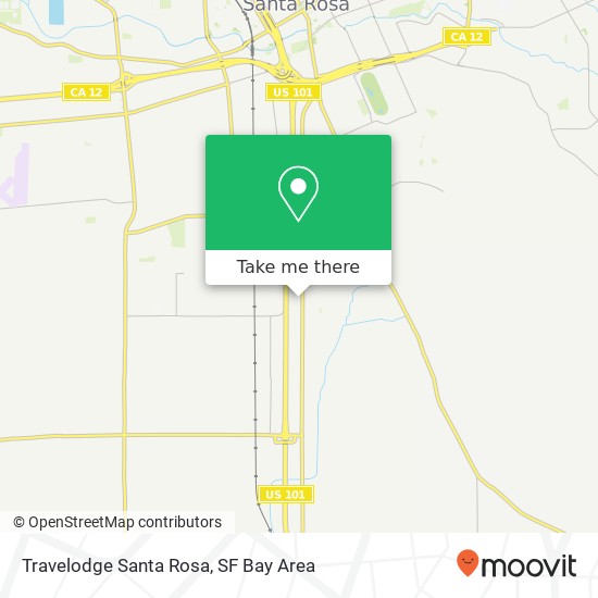 Travelodge Santa Rosa map