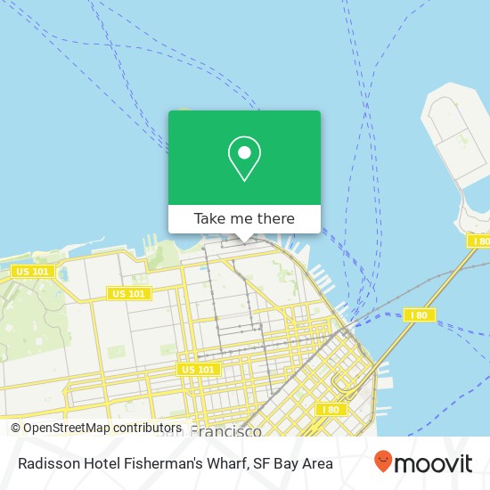 Radisson Hotel Fisherman's Wharf map