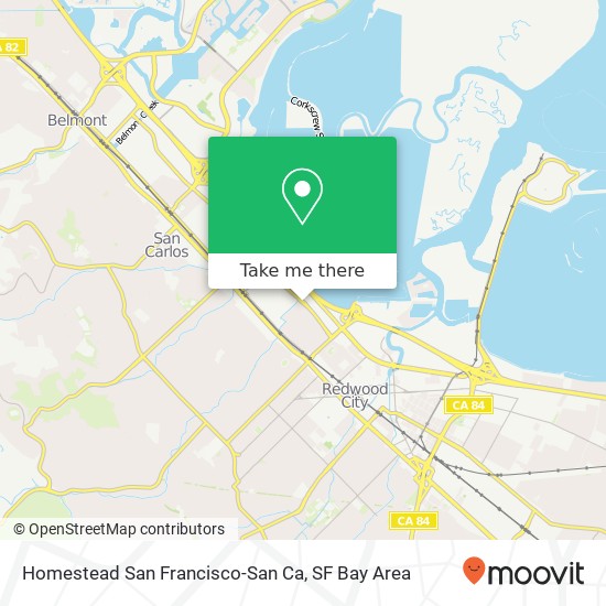 Homestead San Francisco-San Ca map
