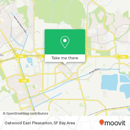 Mapa de Oakwood East Pleasanton