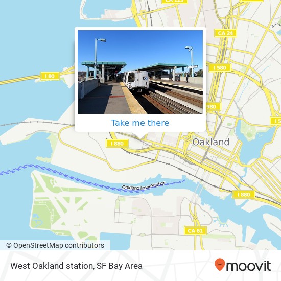 West Oakland station map