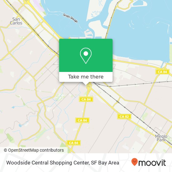Woodside Central Shopping Center map