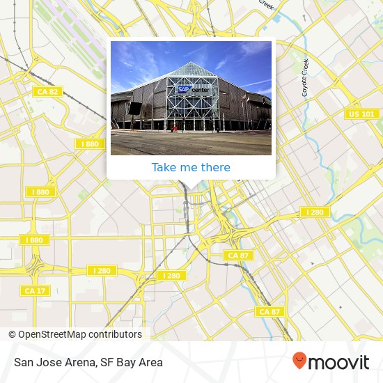 San Jose Arena map