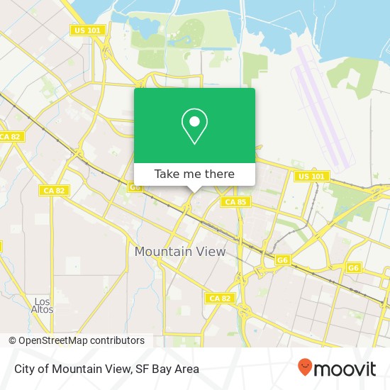 Mapa de City of Mountain View