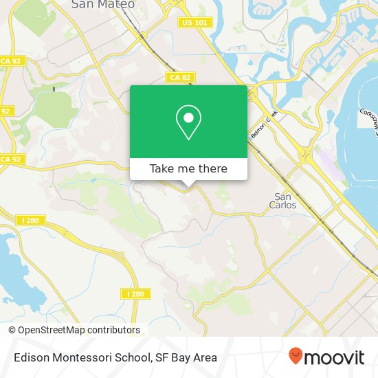 Mapa de Edison Montessori School