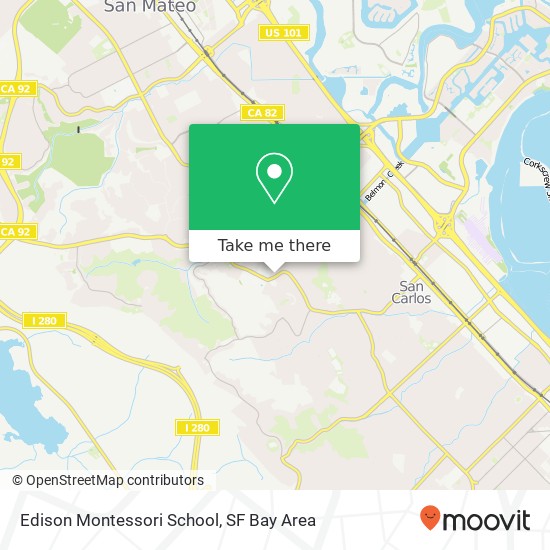 Edison Montessori School map