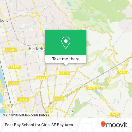 East Bay School for Girls map