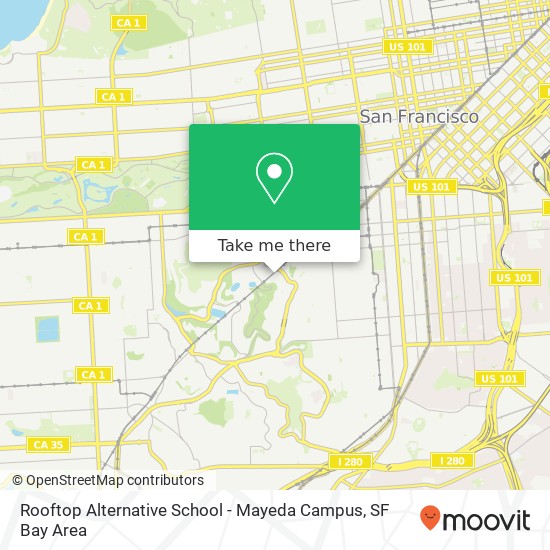 Mapa de Rooftop Alternative School - Mayeda Campus