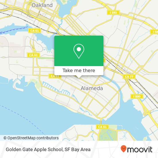 Golden Gate Apple School map