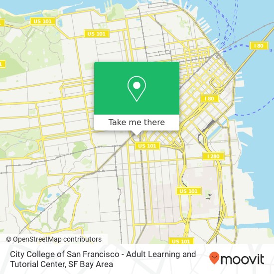 City College of San Francisco - Adult Learning and Tutorial Center map