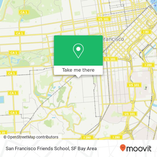 San Francisco Friends School map