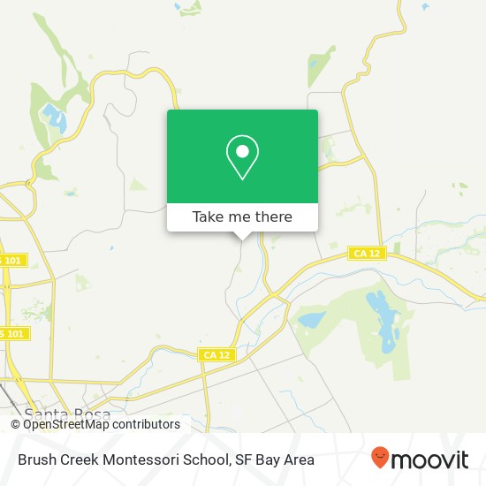 Mapa de Brush Creek Montessori School