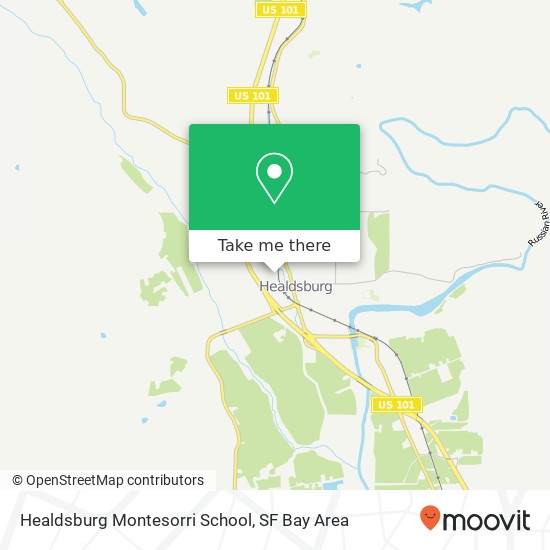 Mapa de Healdsburg Montesorri School