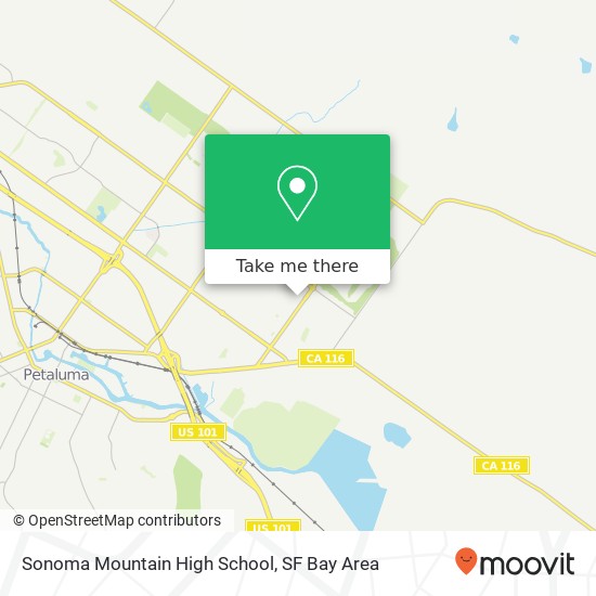 Sonoma Mountain High School map