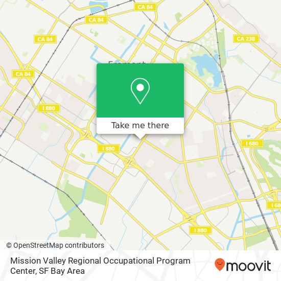 Mapa de Mission Valley Regional Occupational Program Center
