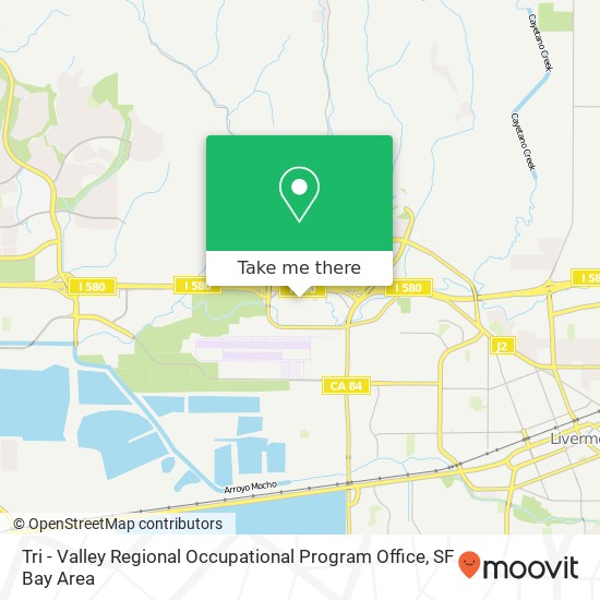 Mapa de Tri - Valley Regional Occupational Program Office