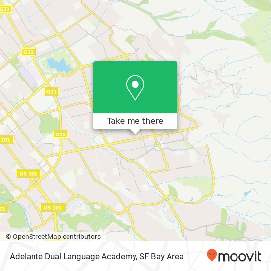 Adelante Dual Language Academy map