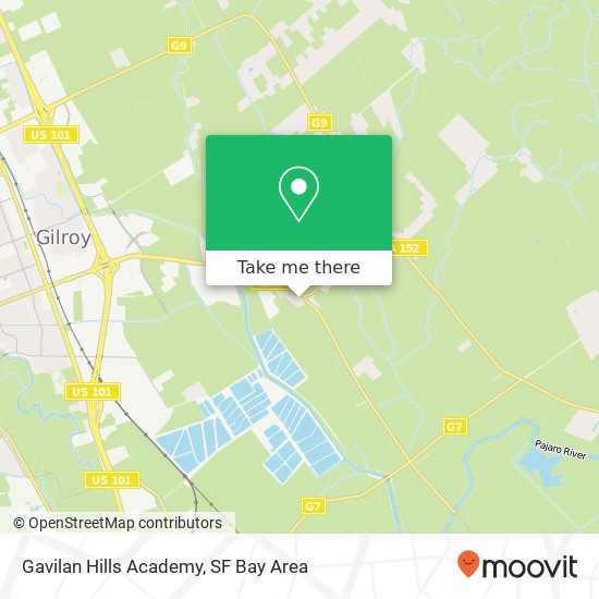 Mapa de Gavilan Hills Academy