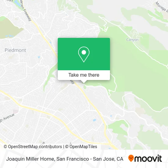 Mapa de Joaquin Miller Home