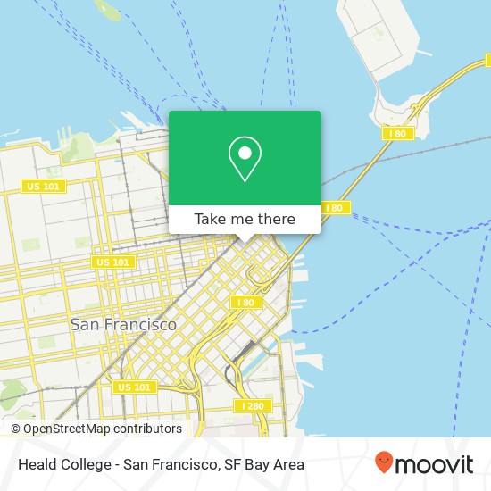 Mapa de Heald College - San Francisco