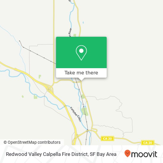 Redwood Valley Calpella Fire District map