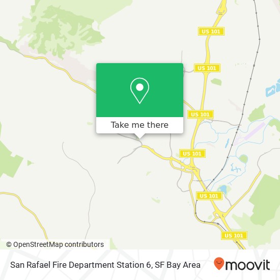 San Rafael Fire Department Station 6 map
