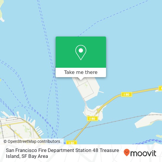 San Francisco Fire Department Station 48 Treasure Island map