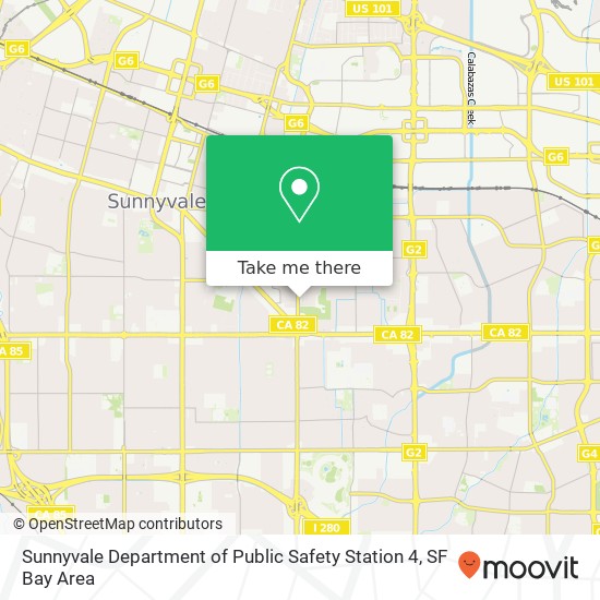 Sunnyvale Department of Public Safety Station 4 map