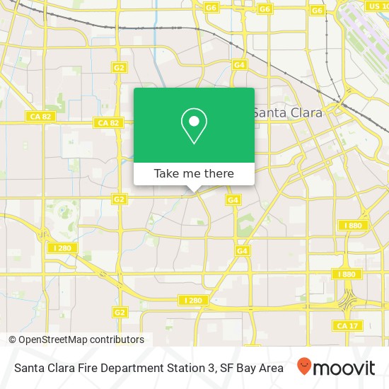Mapa de Santa Clara Fire Department Station 3