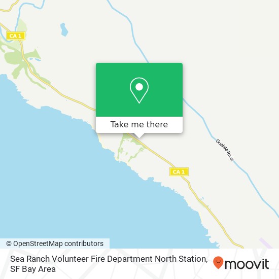 Mapa de Sea Ranch Volunteer Fire Department North Station