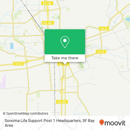 Mapa de Sonoma Life Support Post 1 Headquarters