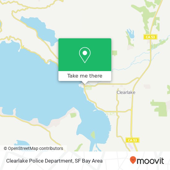 Mapa de Clearlake Police Department